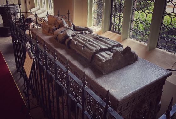 The monk's tomb at Coombe Abbey. Photo by Jeff Belanger